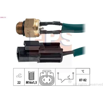 Ventilátor topení a klimatizace Teplotní spínač, větrák chladiče EPS 1.850.112