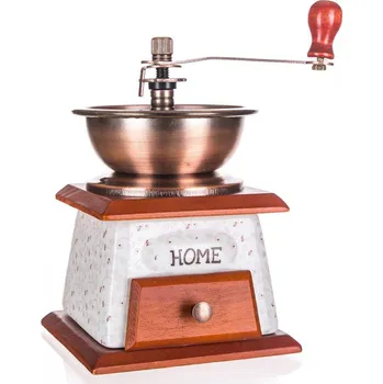 Příprava kávy mlýnek na kávu HOME, keramika/kov HN.