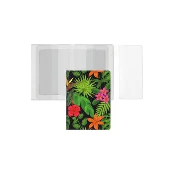 Set školních potřeb Okładka na dokumenty z dowodem rejestr. flowers