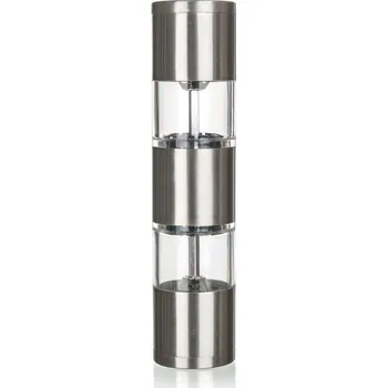 Kuchyňský mlýnek mlýnek na koření 19x4,5cm 2 v 1 CULINARIA Duo nerez/akryl