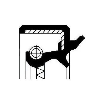 Těsnicí kroužek hřídele, náboj kola CORTECO 12011175B