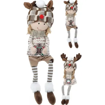 dekorace DÍVKA/CHLAPEC 51cm HN/KRÉM mix