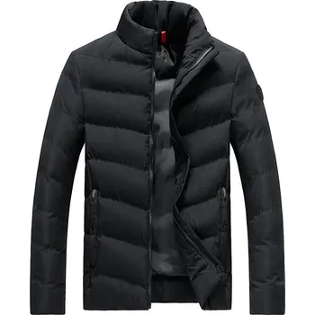 Pánský zimní kabát Pánská zimní bunda ND823 Barva: Černá, Velikost: 4XL