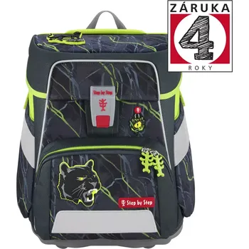 Školní batoh Školní aktovka Step by Step SPACE, Danger Cat Chico - 5 dílný set, AGR certifikát