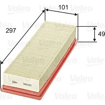 Vzduchový filtr Vzduchový filtr VALEO 585025