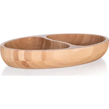 miska 24x13,5x4cm dělená bambus BRILLANTE