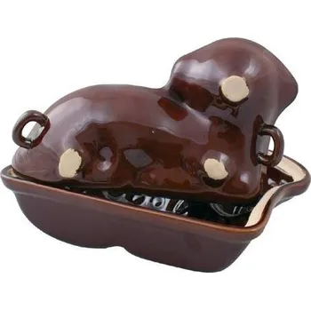 Nádoba na pečení Forma na beránka 31x19,5x13cm 2dílná keramická