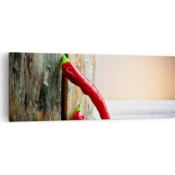 Obraz Foto obraz na plátně canvas 140x50 paprika do obýváku ložnice na zeď velký