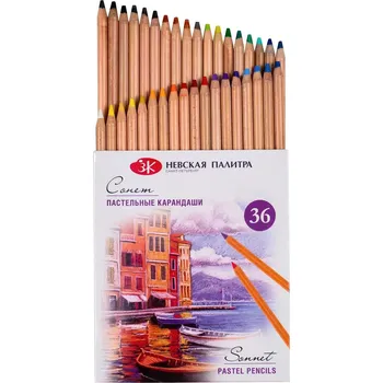 Kresba Pastely v tužce Nevskaya Palitra Sonnet 36 barev