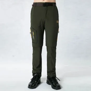 Pánské kalhoty Pánské kalhoty outdoor rychleschnoucí Barva: Zelená, Velikost: 4XL