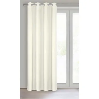 Závěs Dekorační jednobarevné závěs s kroužky EASY TOP krémová II. 1x140x250 cm (cena za 1 kus) MyBestHome