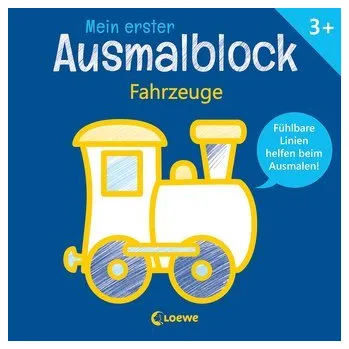 První čtění Mein erster Ausmalblock - Fahrzeuge