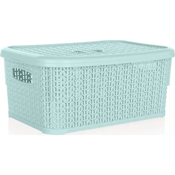 Úložný box košík ratan s víkem 28,5x20x12,5cm PH MINT