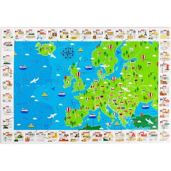 Puzzle Bigjigs Toys Puzzle Evropské památky