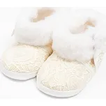 Kojenecké zimní krajkové kozačky New Baby 3-6 m béžové Velikost: 3- 6 m