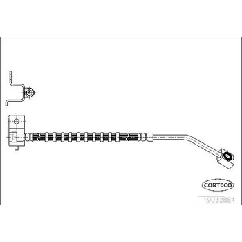 Brzdová hadice Brzdová hadice CORTECO COR19032884