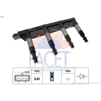 Zapalovací cívka Zapalovací cívka FACET 9.6383