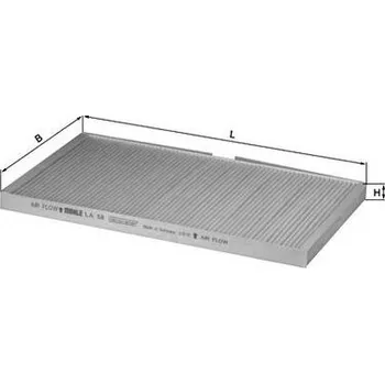Ventilátor topení a klimatizace Filtr, vzduch v interiéru KNECHT LA 58