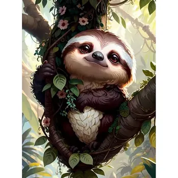 Diamantové malování HUACAN DIAMOND PAINTING - DIAMANTOVÁ MOZAIKA - MLÁDĚ 08