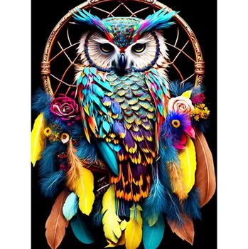 Mozaiková sada HUACAN DIAMOND PAINTING - DIAMANTOVÁ MOZAIKA - LAPAČ SNŮ 05