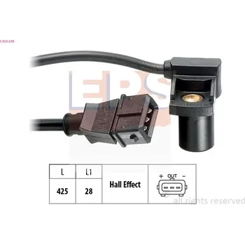 Čidlo automobilu Snímač, poloha vačkového hřídele EPS 1.953.239