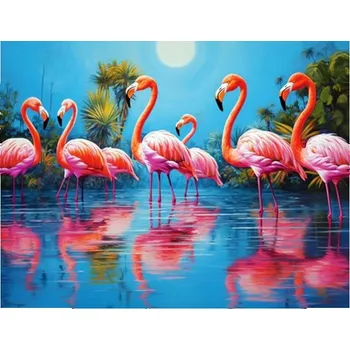 Mozaiková sada HUACAN DIAMOND PAINTING - DIAMANTOVÁ MOZAIKA - PLAMEŇÁK 11