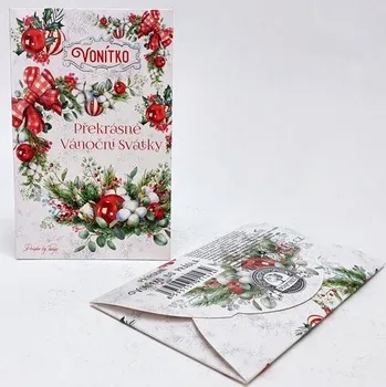 Přírodní mýdlové vonítko do prádla 15g v krabičce - Překrásné Vánoční svátky