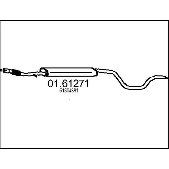 Tlumič výfuku Zadní tlumič výfuku MTS 01.61271