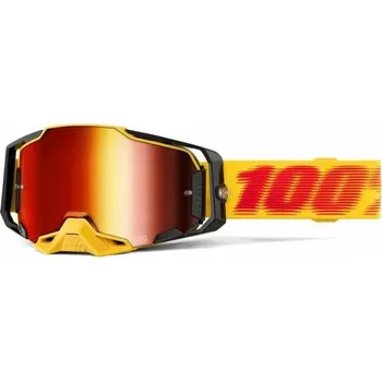 Motocyklové brýle Brýle ARMEGA TETSU, 100% červené plexi