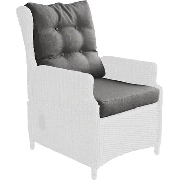 Polštář Sunfun Pauline Polštář na křeslo, 64 × 56 × 10 / 60 × 54 × 10 cm, antracit, 2 ks 1305851