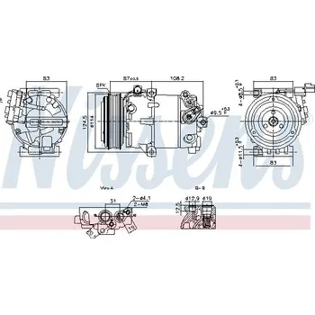 Kompresor klimatizace Kompresor, klimatizace NISSENS 890897