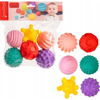 MĚKKÉ SENZORICKÉ MÍČKY VZDĚLÁVACÍ KOUSÁTKO BAREVNÉ