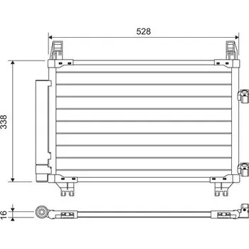 Výparník klimatizace Kondenzátor, klimatizace VALEO 814223