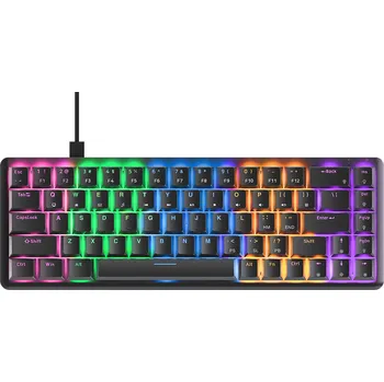 Klávesnice Rampage REBEL Černá (červený přepínač)