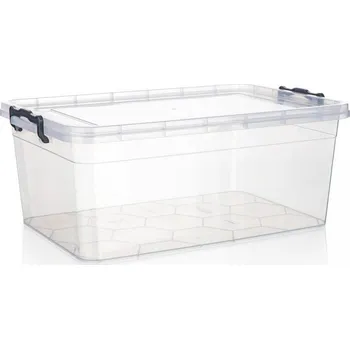 Úložný box box úložný GEMA 20l, 49x32,5x19,5cm, víko, klip, PH ŠE/TRA