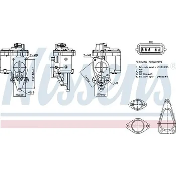 Ventil palivového systému AGR-Ventil NISSENS 98272