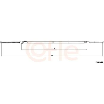 Auto-moto Tažné lanko, parkovací brzda COFLE 92.1.VK028