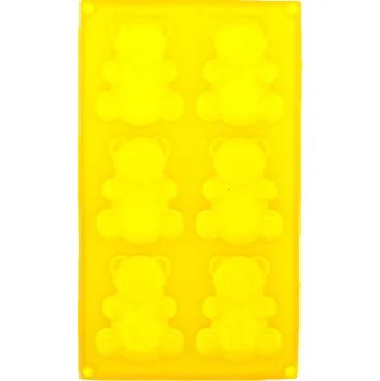 Forma na pečení forma medvídek 6ks 31x18x2cm silikon ŽL