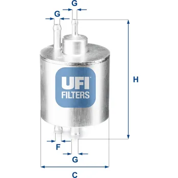 Palivový filtr Palivový filtr UFI 31.834.00