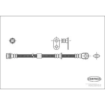 Brzdová hadice Brzdová hadice CORTECO COR19033592