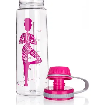 Láhev láhev na pití 750ml YOGA New tritan RŮŽ