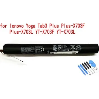 Baterie k notebooku Baterie L16D3K31 pro Lenovo Yoga Tab3 Plus Plus-X703F Plus-X703L YT-X703F YT-X703L L16C3K31 3,75V 34,8WH 9300MAH