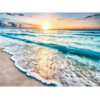 Diamantové malování HUACAN DIAMOND PAINTING - DIAMANTOVÁ MOZAIKA - MOŘE 23