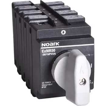 modulární přístroj a rozvaděč NOARK 113588 Ex9IR50-50/11/PV2/8 EU DC Otočný odpojovač 1100V DC, 50A, 8P (Ex9IR50-50/11/PV2/8 EU DC)