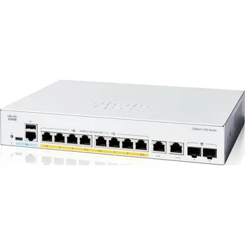 Síťový prvek Cisco Catalyst switch C1300-8P-E-2G (8xGbE,2xGbE/SFP combo,8xPoE+,60W,fanless) - REFRESH