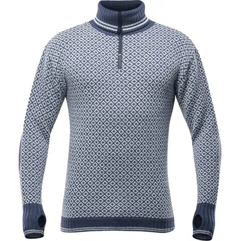 Pánská mikina Svetr Devold Slogen Zip Neck night/offwhite| XL