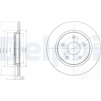 Brzdový kotouč Brzdový kotouč DELPHI BG4247