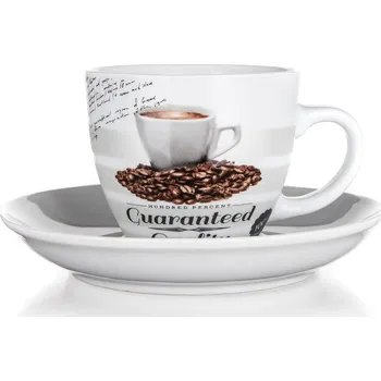 šálek + podšálek 190ml GUARANTEED QUALITY keramický