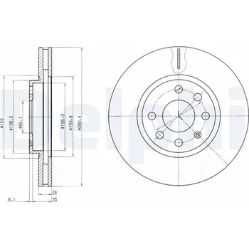 Brzdový kotouč Brzdový kotouč DELPHI BG3569