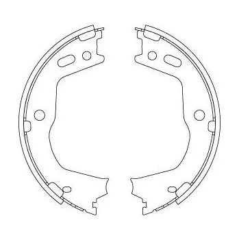 Brzdová čelist Sada brzdových čelistí, parkovací brzda TRW GS8803